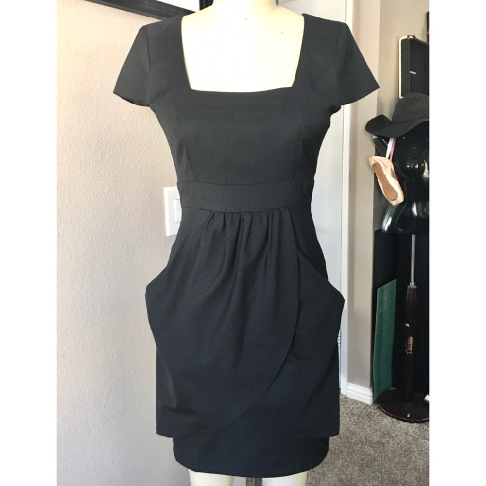 Tibi Pinstripe Wool Sheath Dress